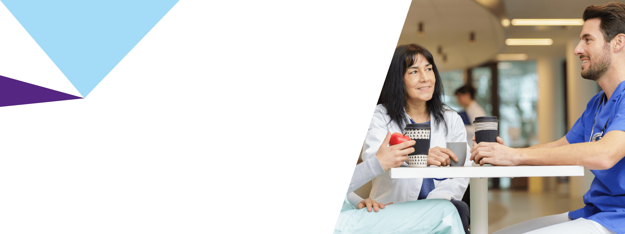 Hero banner Medical staff taking a break