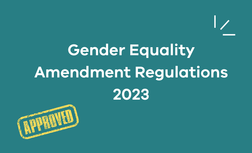 Gender Equality Amendment Regulations 2023 approved