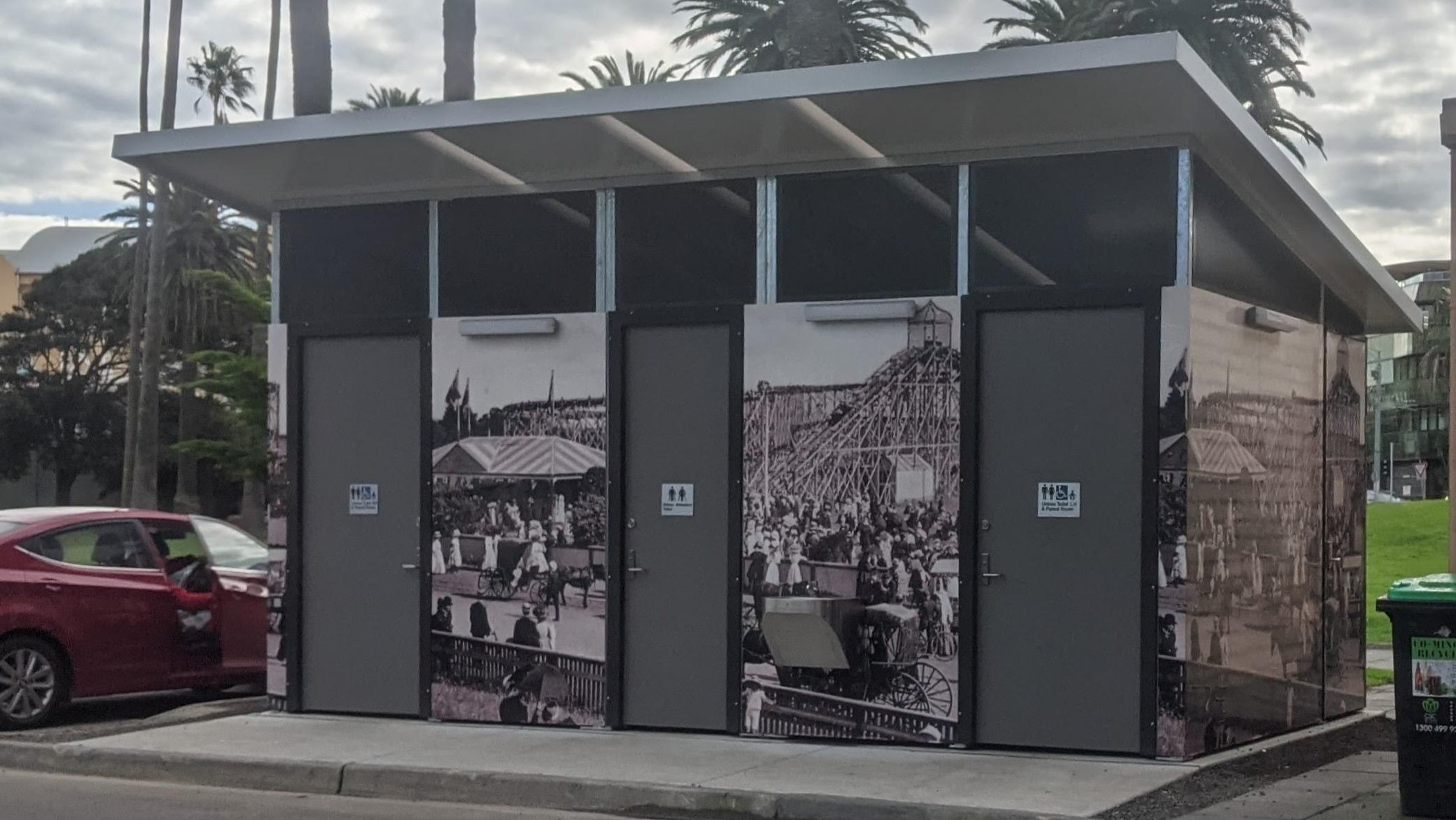 A public toilet building in the City of Port Phillip